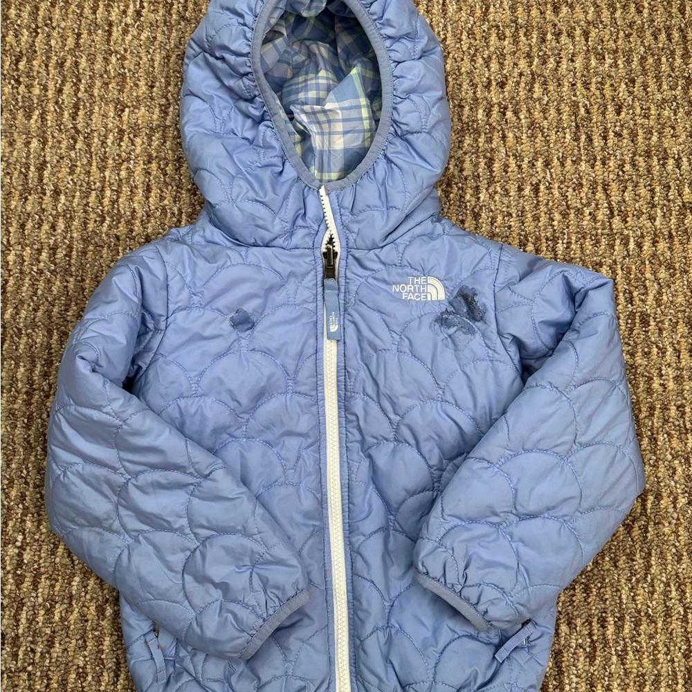 The North Face Double sided Periwinkle color Jacket 4T